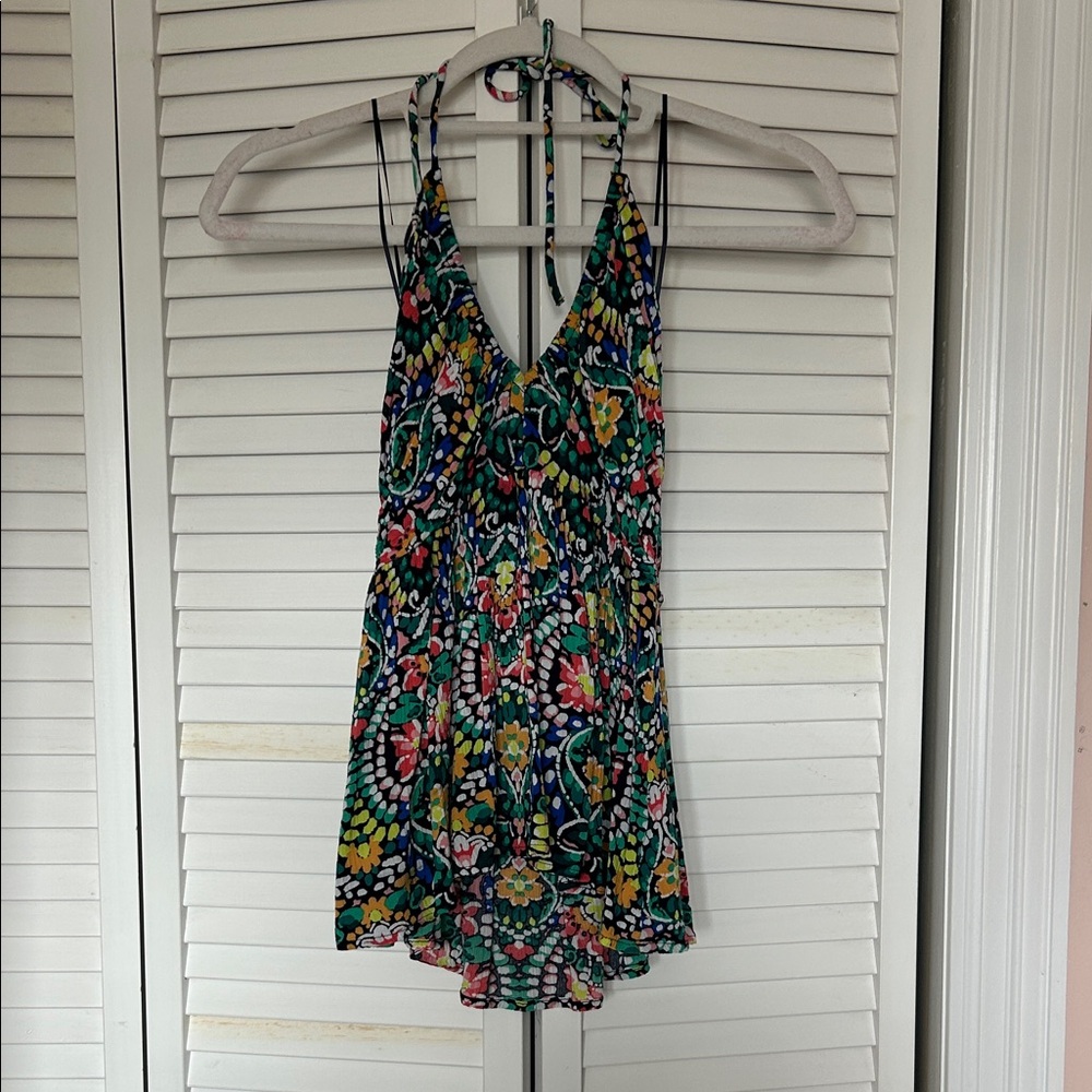 Old Navy Colorful Floral Tank Top